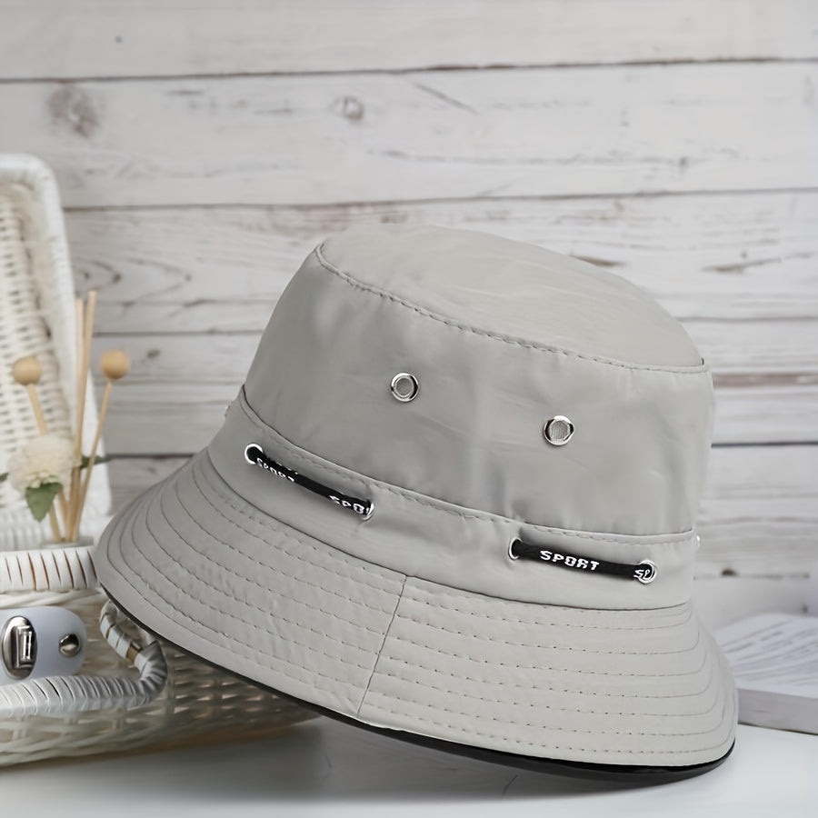 Unisex Foldable Sunshade Bucket Hat For Outdoor Travel