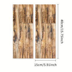 5pcs Peel And Stick Floor Tile Wood Flooring Self Adhesive Vinyl