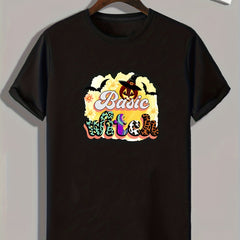 Basic Witch Halloween Print Men's Graphic T-shirt