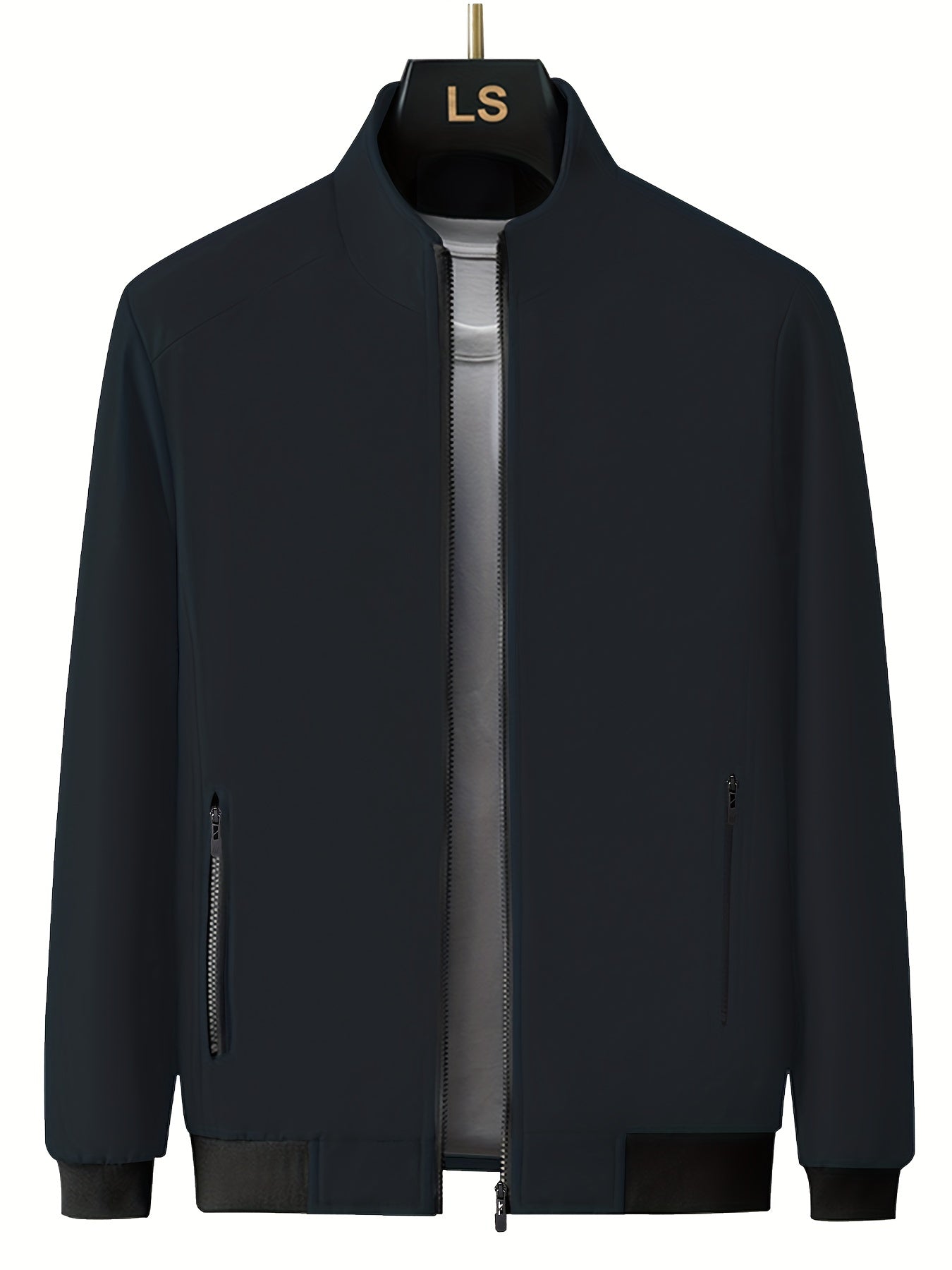 Men's Classic Windbreaker Jacket Zip Up Coat for Outdoor Activities