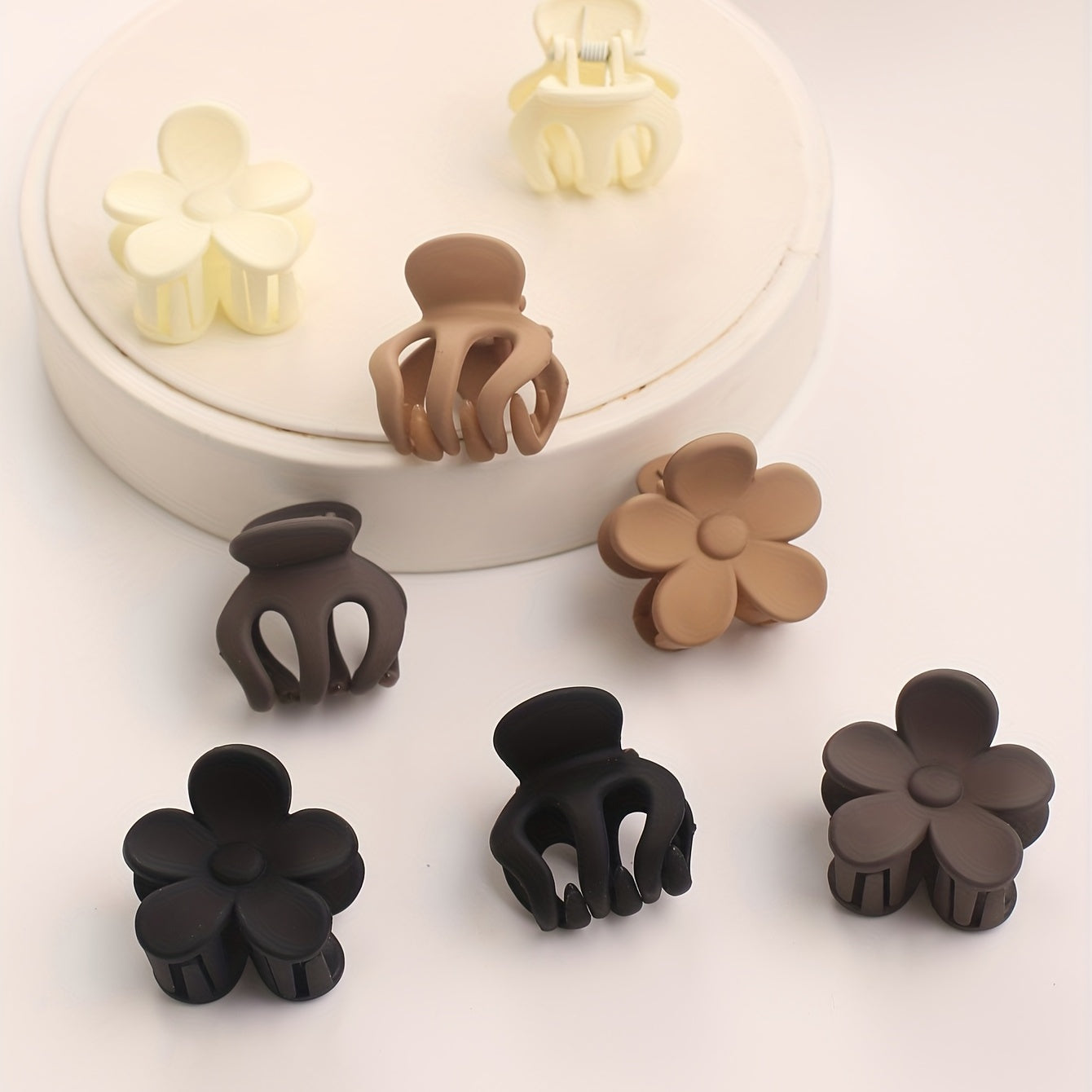 8pcs Mini Hair Claw Square Style Hair Clip Hair Accessories Women