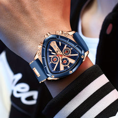 Women Sports Watch Luminous Pointers Rubber Strap Quartz Waterproof