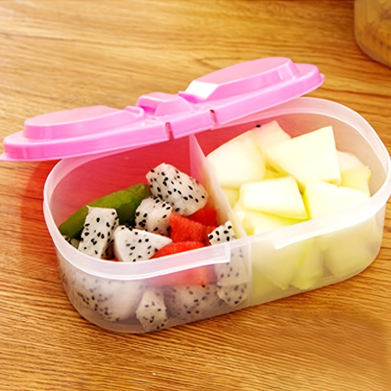 Large Capacity Double Grid Fresh-Keeping Box for Fruits & Snacks