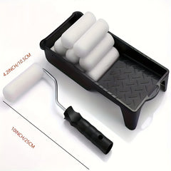 12pcs Foam Paint Tray Set w/ Roller Frame & Roller Cover Refills