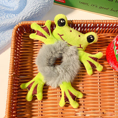 Velvet Hair Scrunchies Elastic Rubber Bands Plush Animal Ponytail Hair Accessori