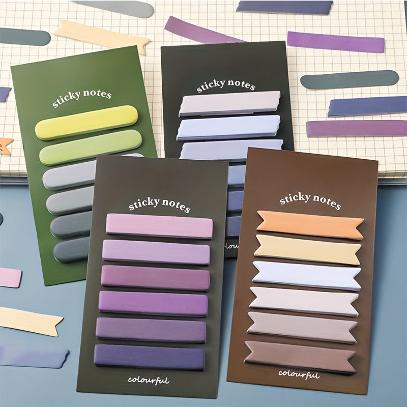 480pcs Gradient Sticky Notes Student Classification Index Stickers