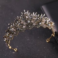 Vintage Baroque Bridal Crown Tiara Headpiece Jewelry