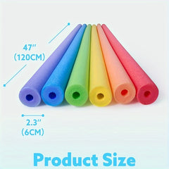 Vibrant Pool Noodles 3pcs Foam Durable PVC Swimming Accessories Mixed Colors