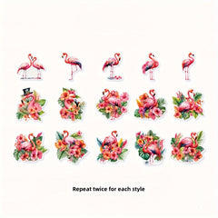 30pcs Flying Bird Forest PET Sticker Pack for Diary Decoration