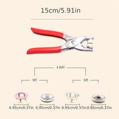 Snap Fasteners Pliers Tool Case Set