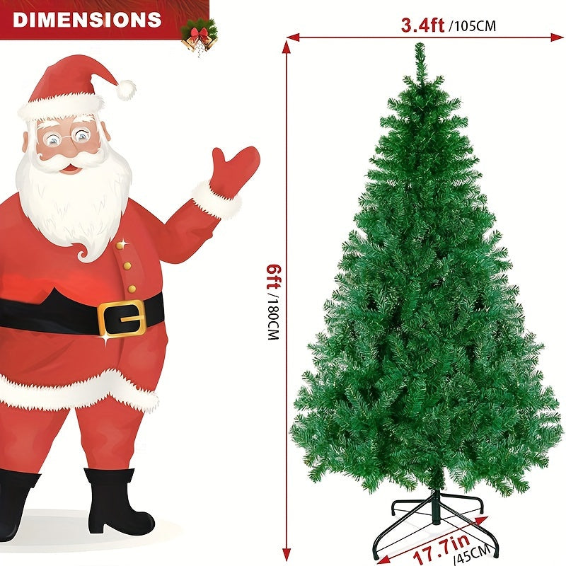 Artificial Christmas Tree Foldable Stand Home Office Party Decoration