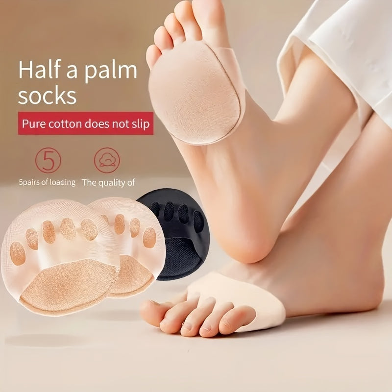 2pcs Women High Heel Toe Pad Inserts Pain Relief Absorbs Shock Socks