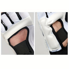 1 Pair Hand Guards And 1 Pair Foot Guards - Taekwondo Gloves And Foot Guards