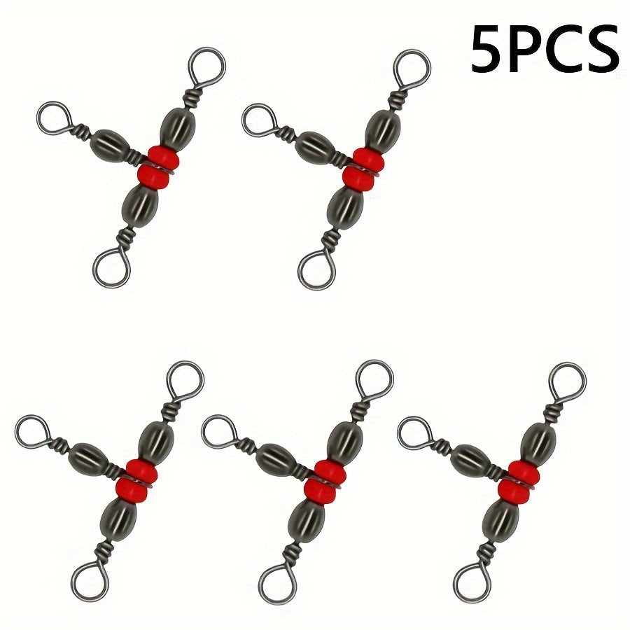 10Pcs Fishing Buckle 360 Degree Mini Rotating Ring Fish Hook Bait Connector