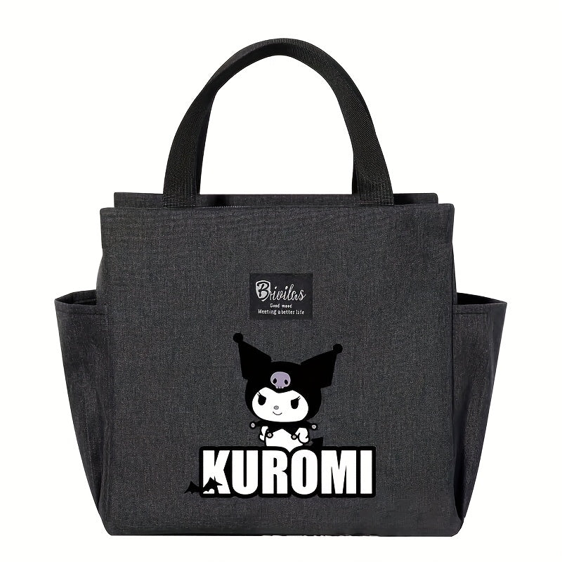Kuromi Lunch Bag Bento Carrier Insulated Cooler Adorable Cartoon Design