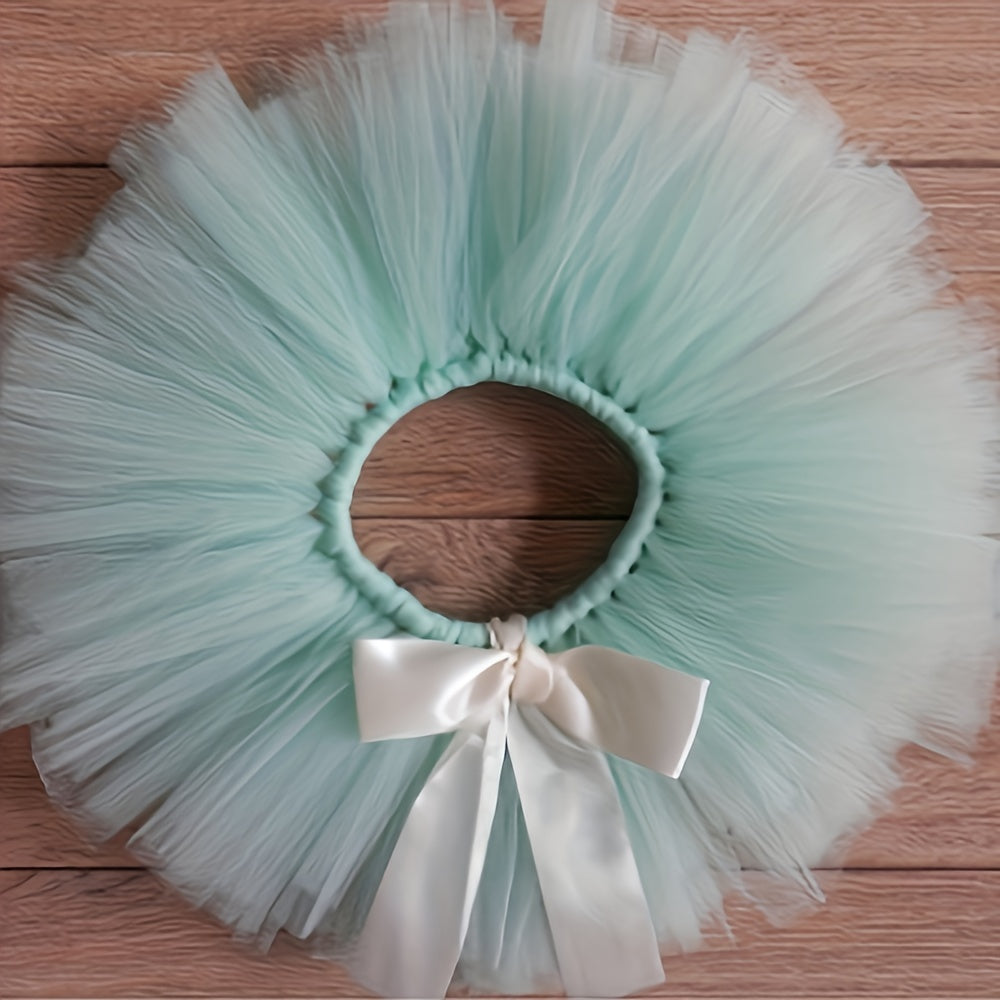2 Piece Baby Girl Tutu Skirt Set for Newborn Photoshoots & Shower