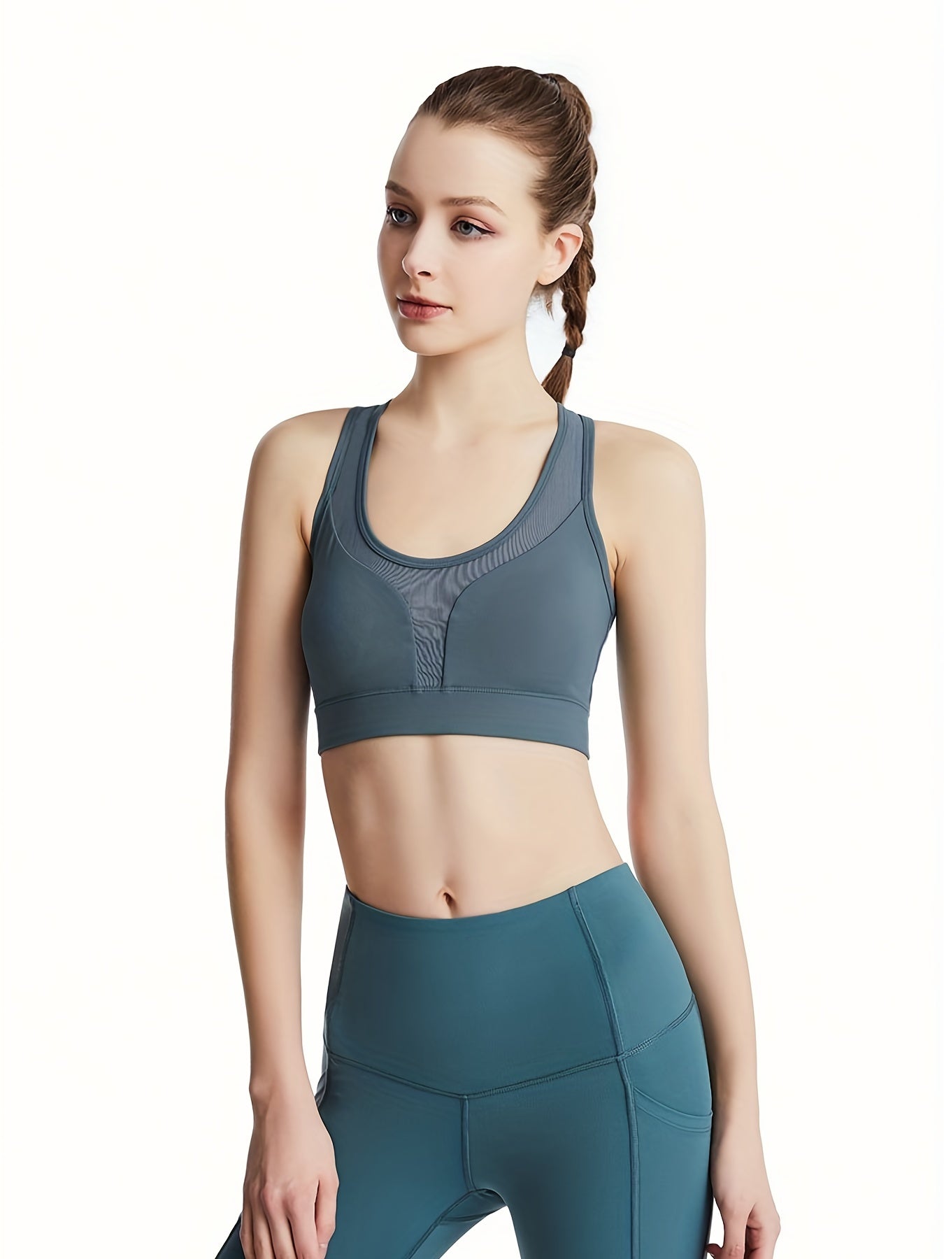 Hollow Back Sports Bra Beauty Back Yoga Running Push Up Fitness Bra