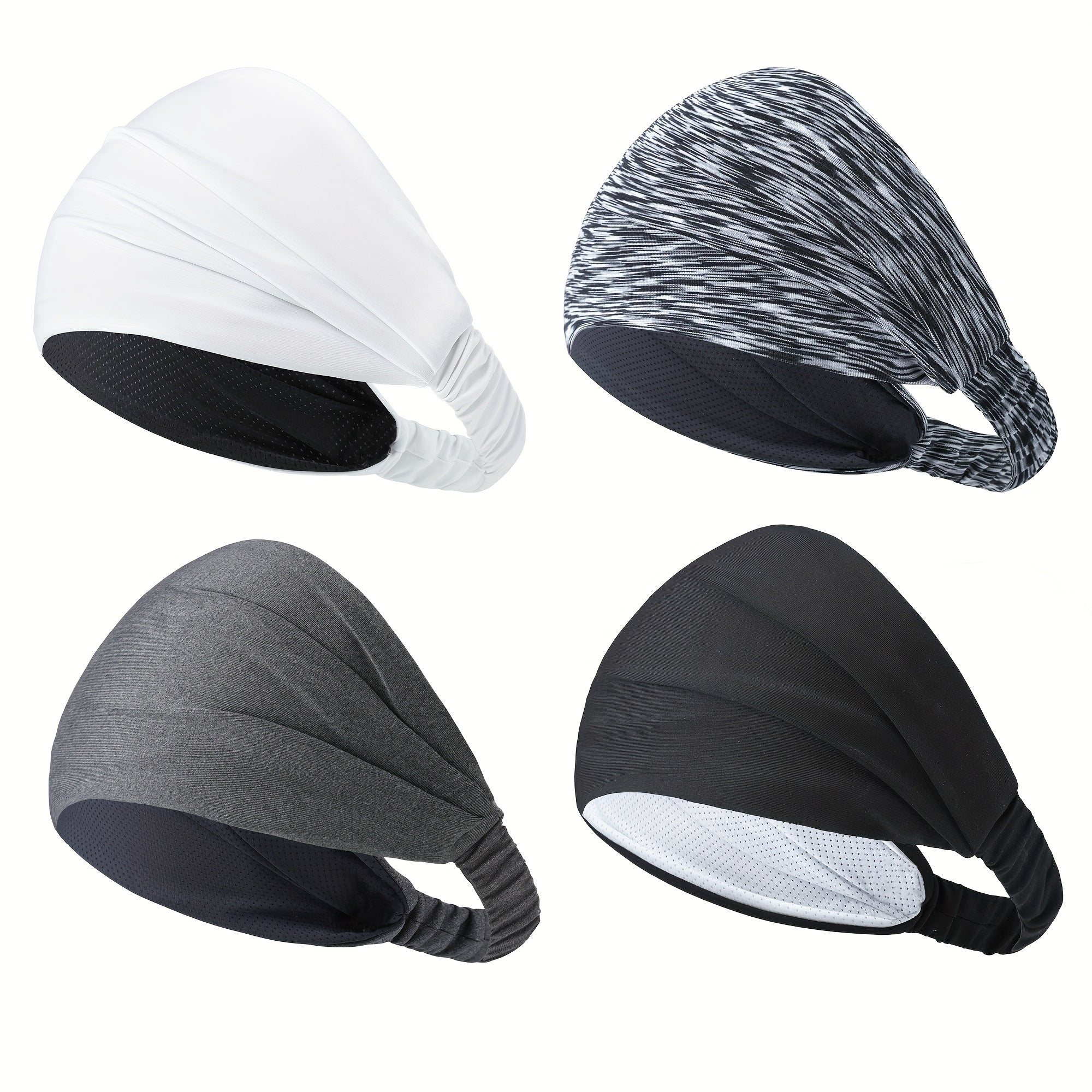 Men's Sports Elastic Headband - Sweat Absorbent & Breathable