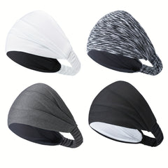 Men's Sports Elastic Headband - Sweat Absorbent & Breathable