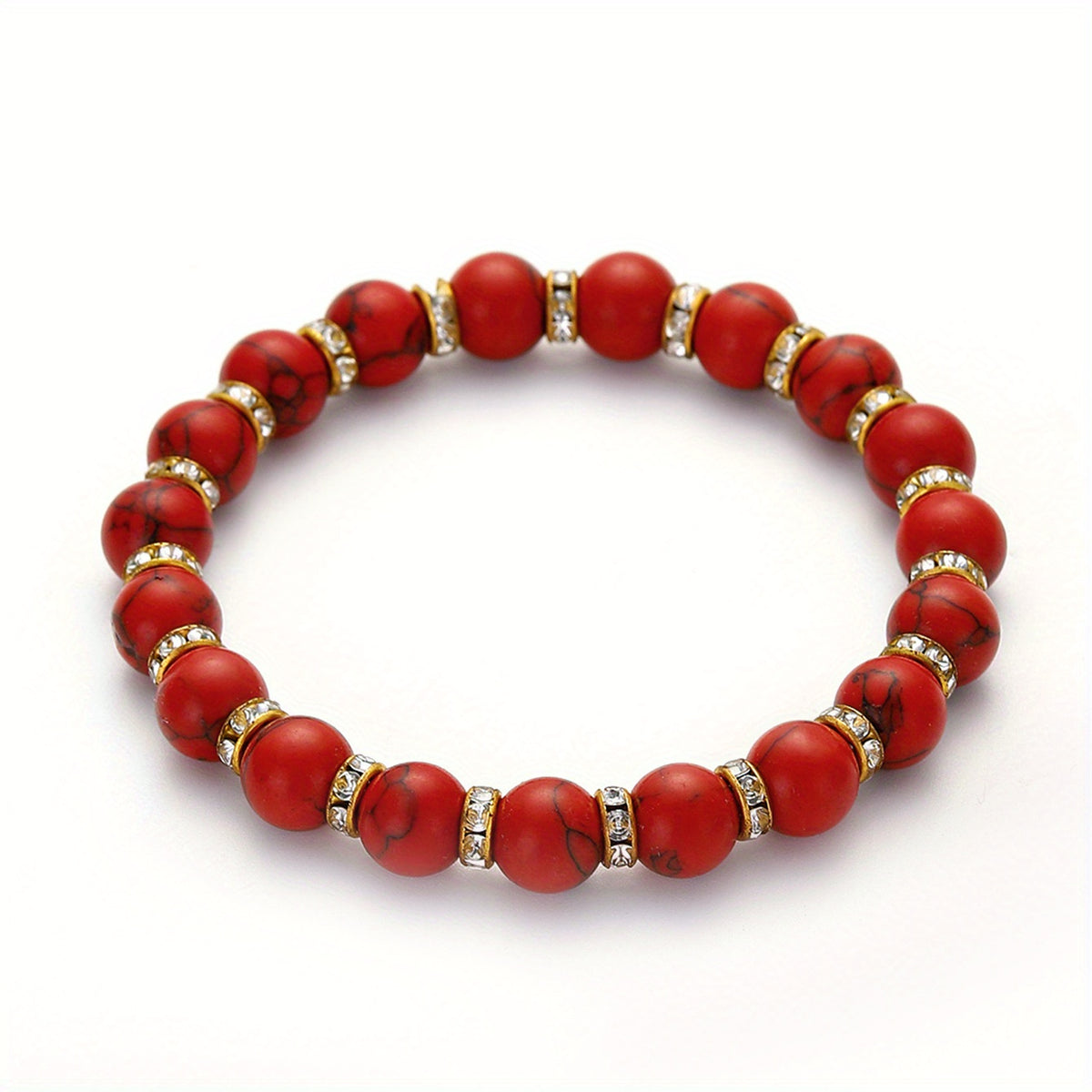 Men's Volcanic Stone Bead Bracelet
