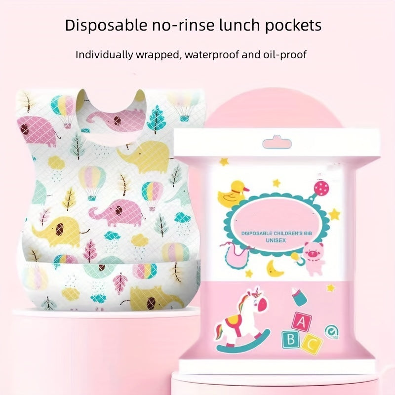 10pcs Baby Disposable Wash Bibs Water Insulation Anti fouling