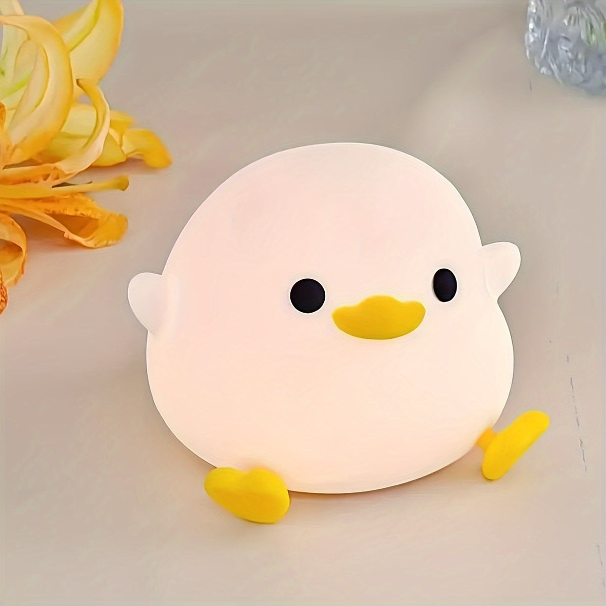 Bean Duck Silicone Night Light Eye Protection Desk Lamp