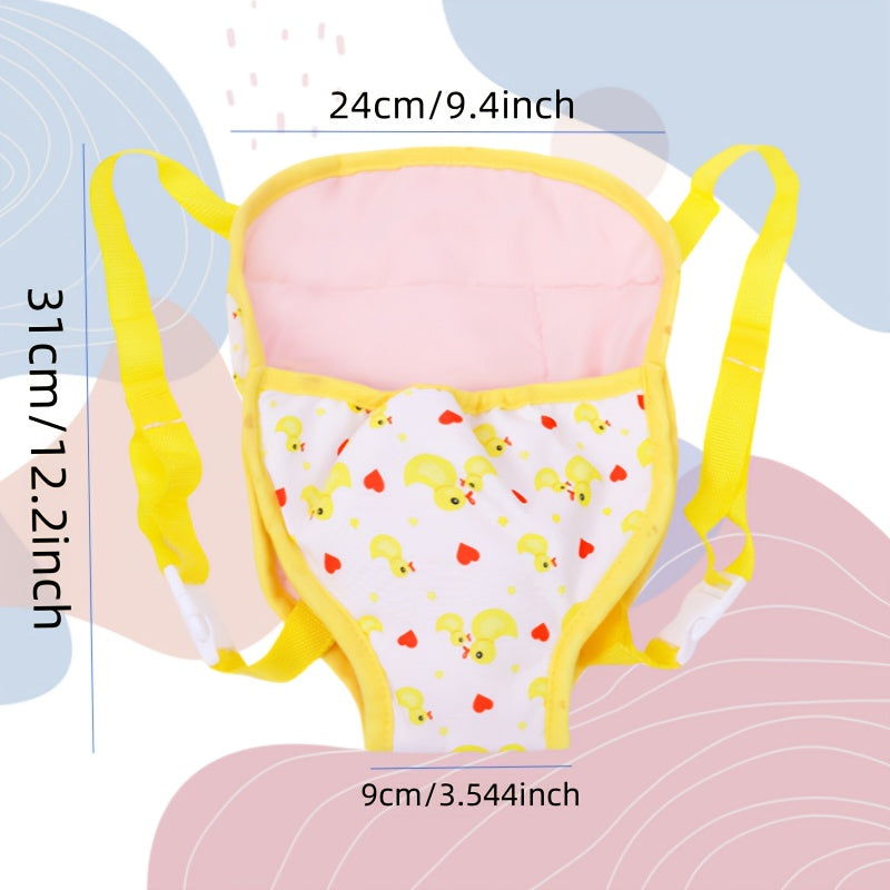 Yellow Duckling Doll Outfit 43 Dolls Christmas Gift Includes Hat Vest Pan