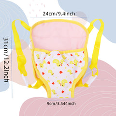 Yellow Duckling Doll Outfit 43 Dolls Christmas Gift Includes Hat Vest Pan