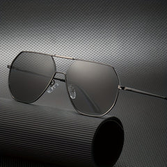 Men's Polarized Sunglasses Lightweight Metal Frame Driving Fishing Glasses