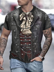 Men's 3D Print Short Sleeve T-Shirt Graphic Tee