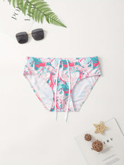 Men's Colorful Pattern Quick Drying Swim Shorts for Beach Pool