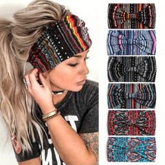 Women's Elastic Headband Ladies Yoga Exercise Non Slip Sweatband