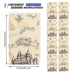 12pcs Wizard School Notebooks for Birthday Party Favors