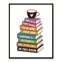 Classroom Decor Safe Space Wall Art Inclusive Art Students Room Decor