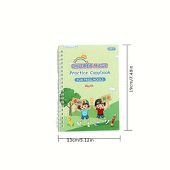 Handwriting Practice Set: 4 Books, Pen, Refills, Holder