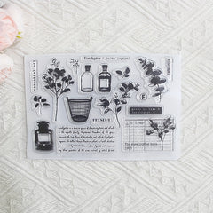 1pc Cartoon Transparent Stamp for DIY Decor