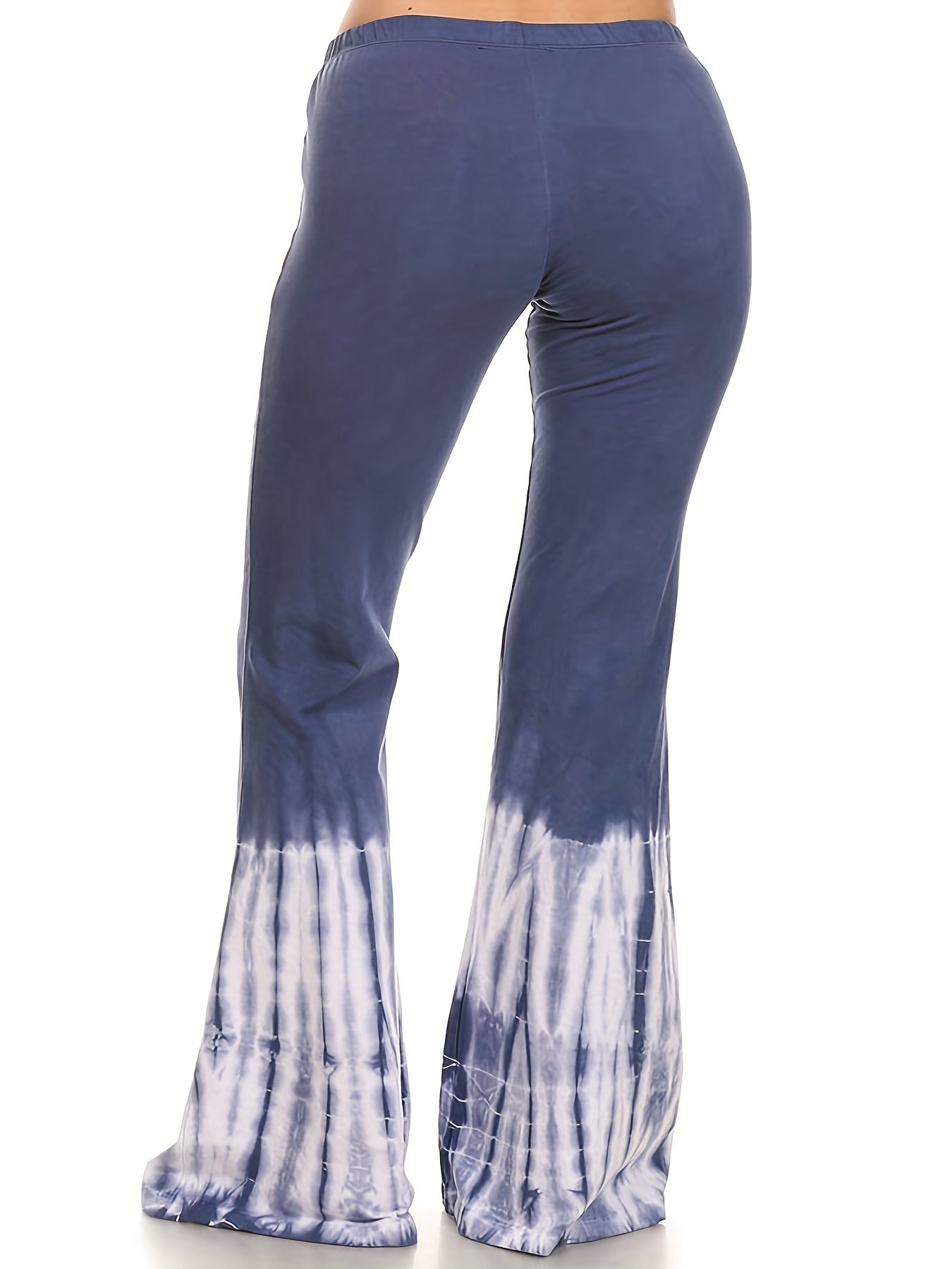  Tie Dye Print High Stretch Flare Leg Pants