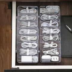 10pcs Desk Wire Organizer Cable Ties Zip Ties Adhesive Cord Clips