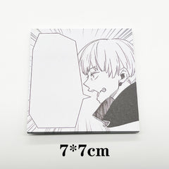 Anime Sticky Notes Memo Pads Cartoon Square Tearable N Times Sticky Message Pad