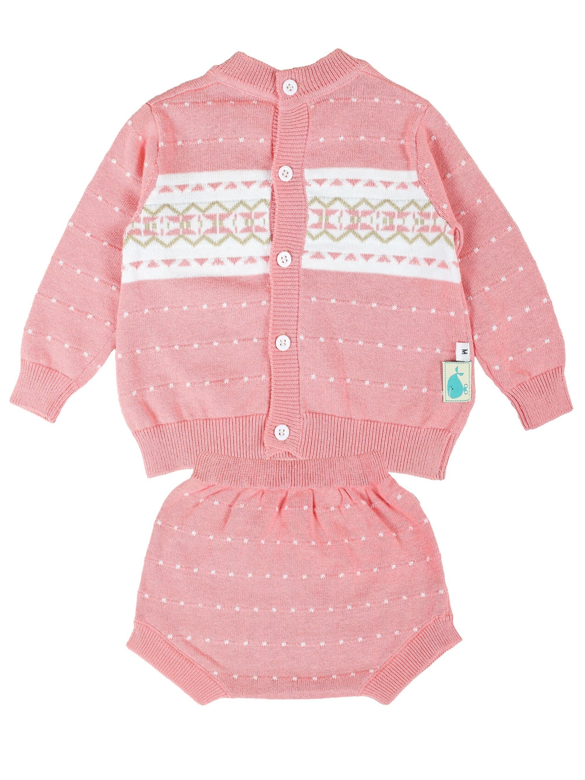 Baby Knitted Preppy Style Sweater Set for Boys and Girls