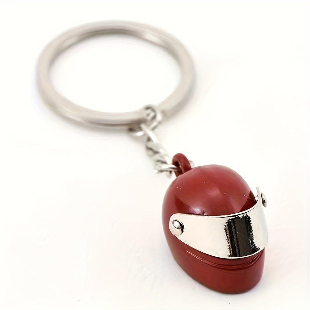 Metal Motorcycle Helmet Key Chain Helmet Shaped Keychain Bag Charm Pendant