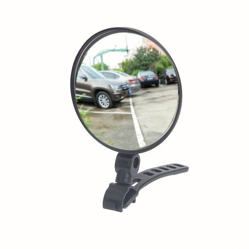 360 Degree Rotating Bike Mirror for Rear View Safety Universal Handlebar Mount