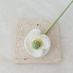 2pcs Crochet Corn Poppy Flower Forever Flower For Mother's Gift