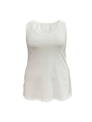  Solid Scoop Neck Tank Top
