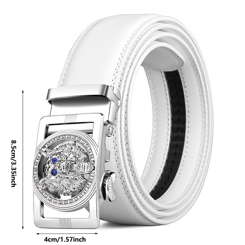 Wide Double Auto Buckle Belt High Ceinture Homme