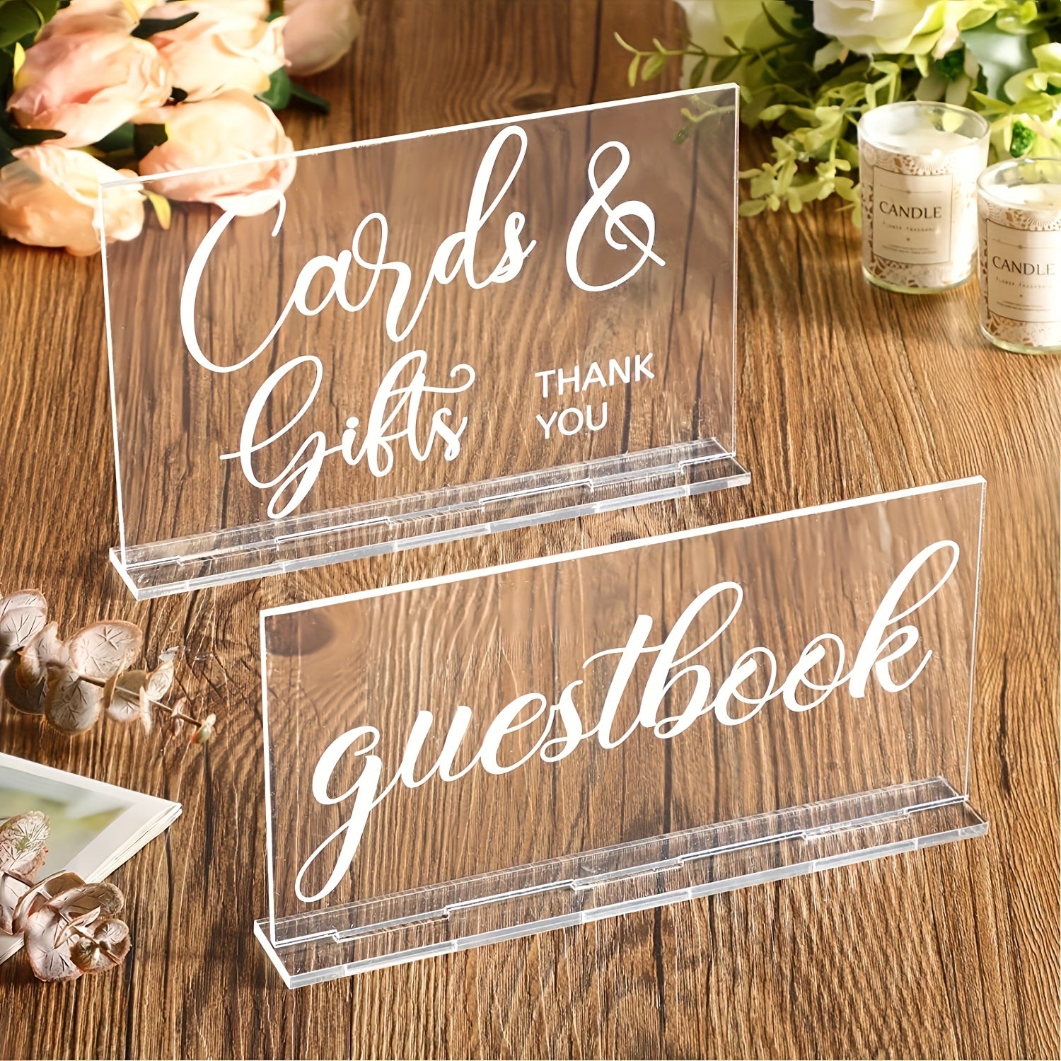 Acrylic Wedding Reception Sign Rustic Farmhouse Beach Party Home Decor