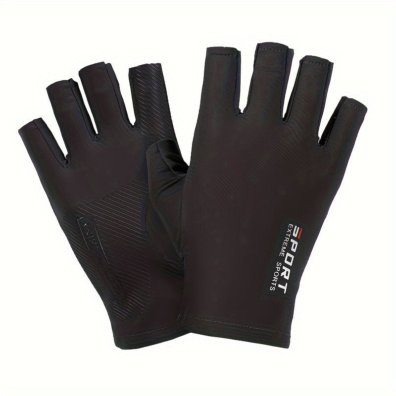 Breathable Half Finger Driving Fishing Riding Gloves