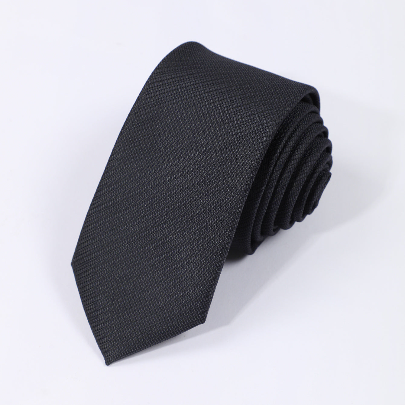 Casual Solid Tie Pocket Square Set