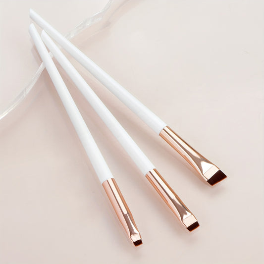 Ultra Thin Eyebrow Brush Set 3Pcs Angled Precision Eyeliner Makeup Brushes