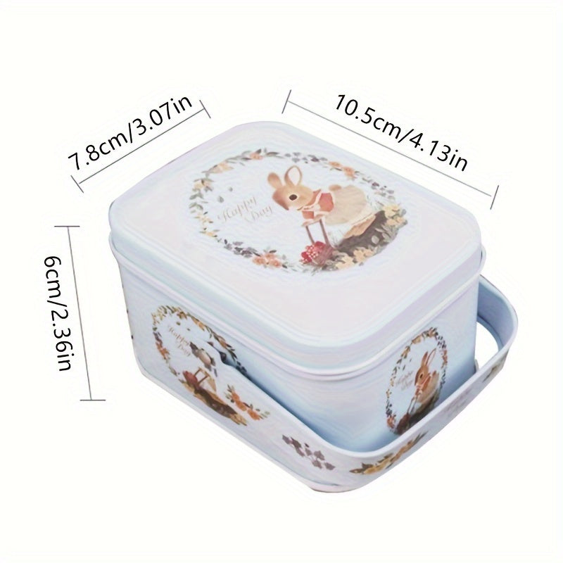 Christmas Rabbit Candy Box Tin Case Wedding